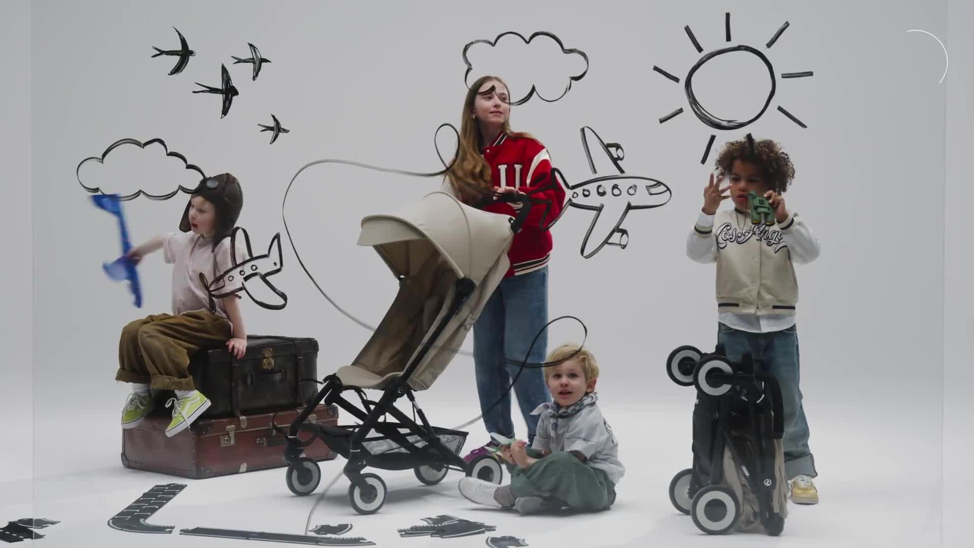Image thumbnail 8 of 8 of Cybex AGIS Compact Pushchair - Almond Beige