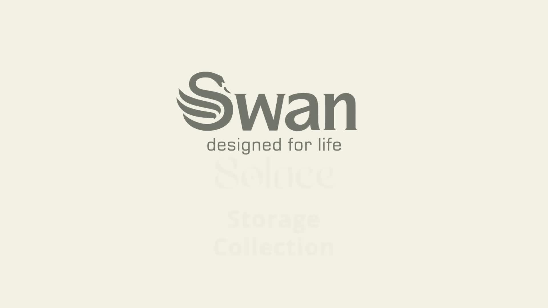 Image thumbnail 8 of 8 of Swan Solace 16L Bread Bin with Lift Up Hinged Lid, Cream