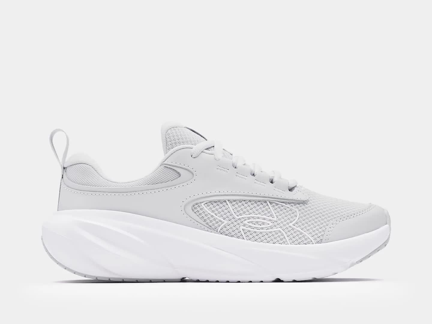 Image thumbnail 6 of 6 of UNDER ARMOUR Junior Girls Running Surge 5 Trainer - Grey