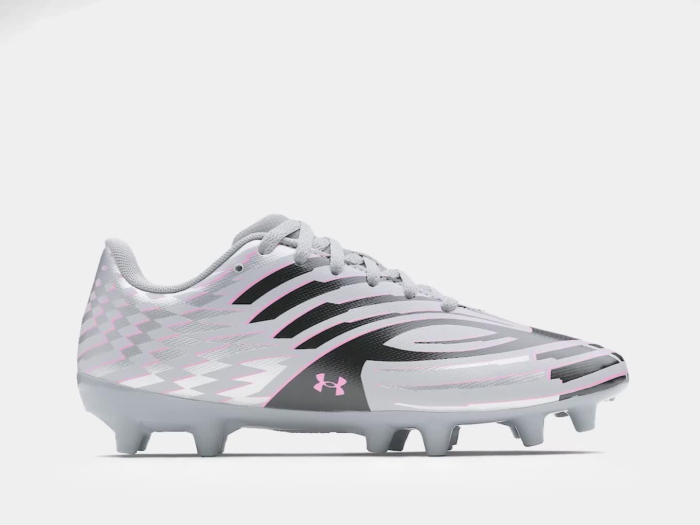 Image thumbnail 6 of 6 of UNDER ARMOUR Junior Shadow Club 4 Firm Ground Football Boot - Grey