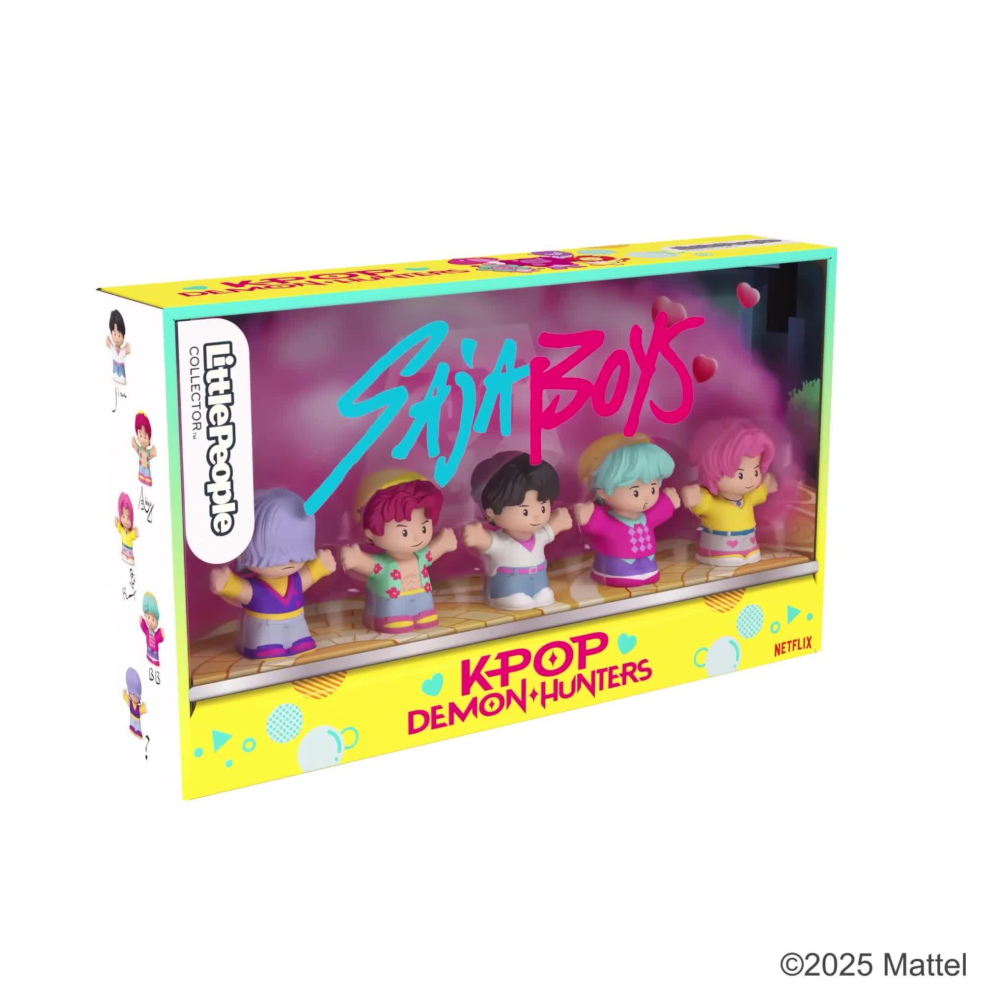 Image thumbnail 8 of 8 of Fisher-Price Little People Little People Collector KPop Demon Hunters: Saja Boys Special Edition Set, 5 Figures