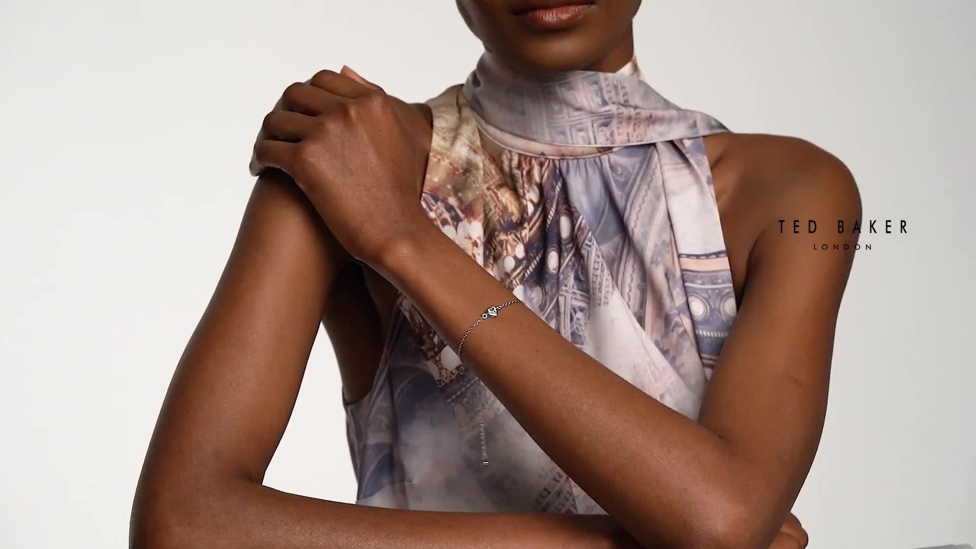 Image thumbnail 6 of 6 of Ted Baker HANSAA: Crystal Heart Adjustable Bracelet