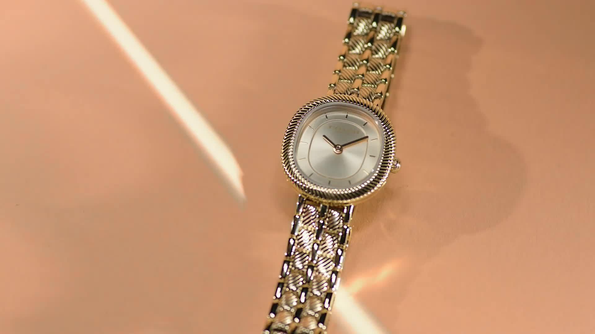 Image thumbnail 7 of 7 of COACH Ladies Harlow Gold Plated Bracelet Watch