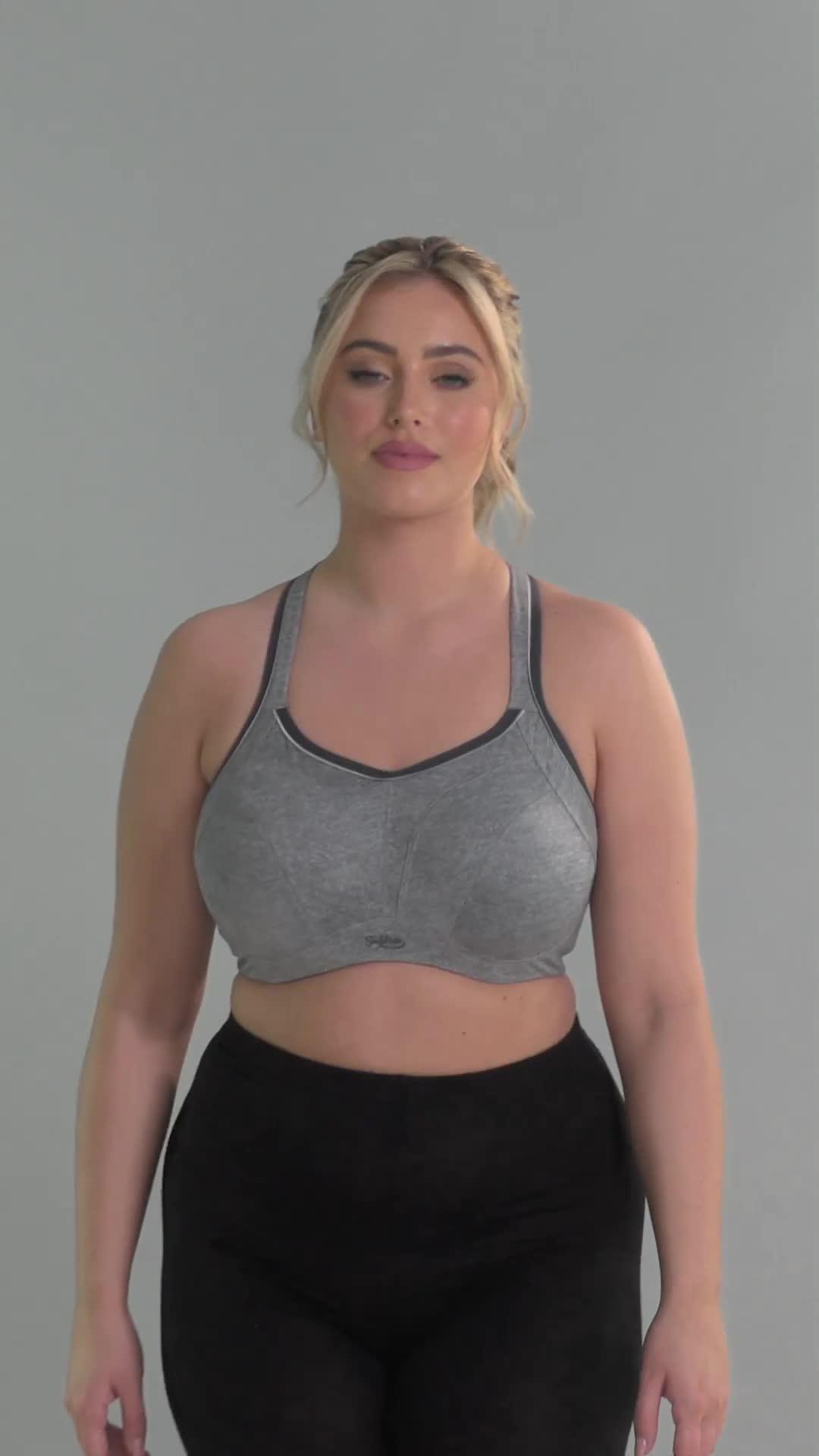Image thumbnail 6 of 6 of Sculptresse Sculptresse Activate Non Padded Wired Sports Bra - Charloal Marl