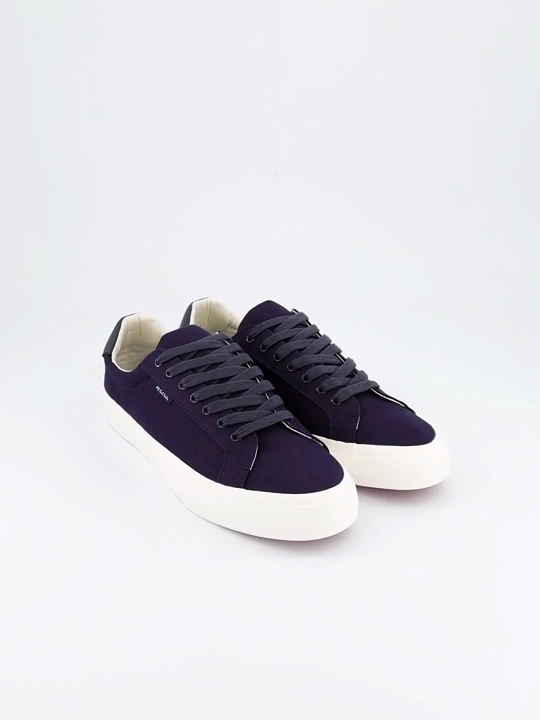 Image thumbnail 7 of 7 of PS PAUL SMITH Amos Canvas Trainers - Navy